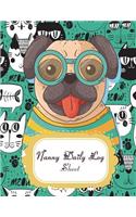 Nanny Daily Log Sheet: Blue Cat and Dog, Breastfeeding Journal, Baby Newborn Diapers, Childcare Nanny Report Book, Kids Record, Kids Healthy Activities 120 pages 8.5" x 11