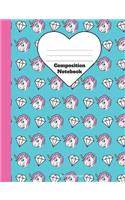 Composition Notebook Unicorn Diamond Back To School