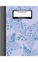 Graph book for math 1/2 inch squares 8.5 x 11 For math study&teaching: MATH Graph Paper Squared Notebook Large Blank Composition Books for Science & Mathematics Analysis Study & Teaching Early Childhood Education teachi