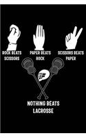 Nothing Beats Lacrosse: Lacrosse 120 Pages 6 X 9 Inches Journal