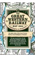 Great Western Railway Map 1924 (folded in Hardback Case)