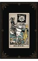 Death: 120 Blank Lined Pages, 6 X 9 College Ruled, Death Tarot Card Notebook - Antique Vintage Style Journal, Diary, Notebook (Tarot Card Notebooks)