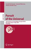 Pursuit of the Universal