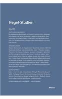 Hegel-Studien / Hegel-Studien