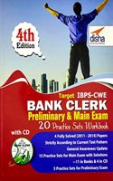 Target IBPS Bank Clerk Preliminary & Mains 20 Practice Sets Workbook