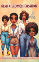 Black Women Fashion Coloring Book