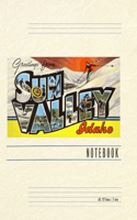 Vintage Lined Notebook Greetings from Sun Valley