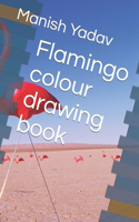 Flamingo colour drawing book