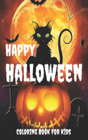 Happy Halloween Coloring Book For Kids