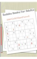 Sudoku Books For Adults 200 Grid Hard Level