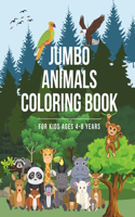 Jumbo Animals Coloring Book For Kids Ages 4-8 Years