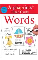 Alphaprints: Wipe Clean Flash Cards Words: (Wipe Clean Activity Flash Cards)