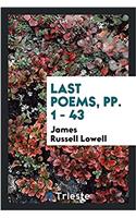 Last Poems, pp. 1 - 43