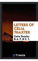 Letters of Celia Thaxter