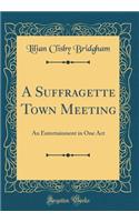 A Suffragette Town Meeting: An Entertainment in One Act (Classic Reprint)