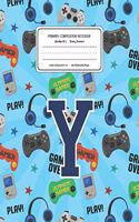 Primary Composition Notebook Grades K-2 Story Journal Y