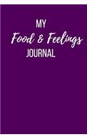 My Food and Feelings Journal: Small Lined Ruled A5 Notebook (6"x9") Weight Loss Self-Help Workbook, End Emotional Eating Diary, Good Solution to Overcoming Binge Eating Disorder,