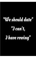 Cool Notebook for a Sculling Lover, College Ruled Journal