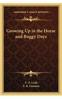 Growing Up in the Horse and Buggy Days