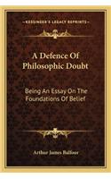 Defence of Philosophic Doubt