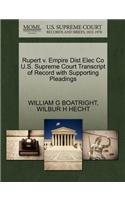Rupert V. Empire Dist Elec Co U.S. Supreme Court Transcript of Record with Supporting Pleadings