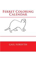 Ferret Coloring Calendar