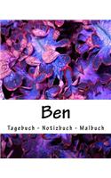 Ben - Tagebuch - Notizbuch - Malbuch