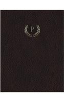 Monogram "P" Grid Sketchbook: (16 Monogram Maroon 150 Grid-Sketch)