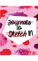 Journals To Sketch In: Blank Doodle Draw Sketch Book