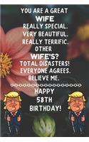 You Are A Great Wife Really Special Very Beautiful Happy 58 Birthday