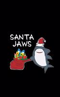 Santa jaws: 6x9 Christmas - blank with numbers paper - notebook - notes