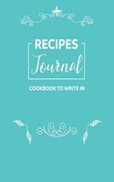Luxury Floral Cover Recipe Journal