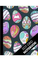 Dot Grid Notebook: Special Decorated Eggs Dot Grid Journal - 8.5 x 11 ( Large Bullet Grid Notebook )