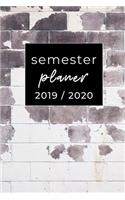 Semester Planer 2019 / 2020: A5 Coole Geschenkidee BLANKO zum Studium - Notizbuch für Studenten - Studienbeginn - Erstes Semester - Pruefung - Geburtstag - Terminkalender