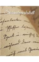 Schreibwerkstatt: Schneeflocken Matrix - XXL Planer Notizbuch (Größe: 8,5x 11 Zoll) für das kreative Schreiben und die Entwicklung komplexer Storys