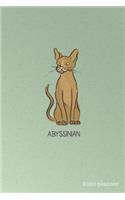Abyssinian Planner 2020: Weekly + Monthly View - Purebred Cat Breeds - 6x9 in - 2020 Calendar Organizer with Bonus Dotted Grid Pages + Inspirational Quotes + To-Do Lists(1 Abyssinian Cat Lovers)