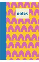 Notes: Blank Lined Writing Journal and Notebook for To Do Lists, Note Taking, Daily Reflections, Gratitude, and More - Whimsical Geometric Pattern Cover De