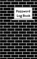 Password Log Book: Never forget another website login password with this handy record notebook where you can list your details to keep them safe. Black tiles effect de