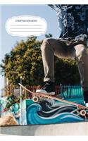 Composition Book: Skateboard Blank Lined Notebook Journal Diary 6x9