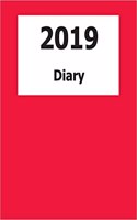 2019 Diary: Large Print, (Red Cover) - 8 X 10 - Months, Important Dates, Weekly Planner - Simple Layout. Large Print. Easy to Use for Visually Impaired