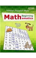 Number Sequence Maze: Mathematics Workbook Skills Number Systems Counting Skills Practice exercises in a school book Large size for kids Grades 2+