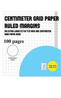 Centimeter Grid Paper (ruled margins)