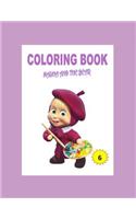 coloring book: Masha and the Bear