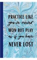 Practice Like You've Never Won But Play As If You Have Never Lost: Motivational Notebook For All Volleyball Players