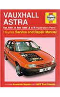 Vauxhall Astra (1991-98) Service and Repair Manual
