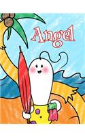 Angel: Personalized Children's Coloring Book, Ima Gonna Color My Day at the Beach