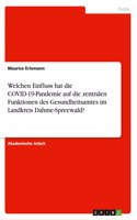 Welchen Einfluss hat die COVID-19-Pandemie auf die zentralen Funktionen des Gesundheitsamtes im Landkreis Dahme-Spreewald?