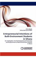 Entrepreneurial Intentions of Built-Environment Students in Ghana