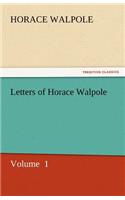 Letters of Horace Walpole