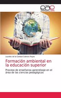 Formación ambiental en la educación superior